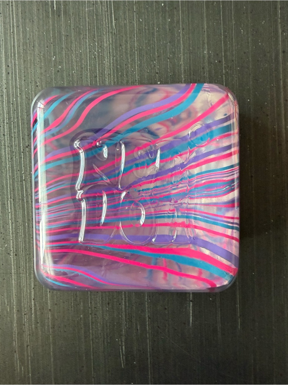 Needoh “Nice Berg Swirl” Purple, Blue & Pink Swirl - Picture 2 of 3